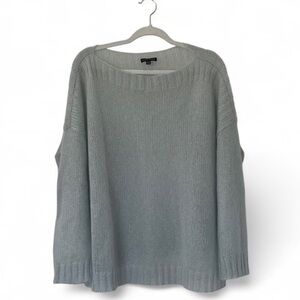Eileen Fisher Light Gray Crew Neck Sweater